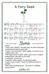 A Fairy Seed Song Card