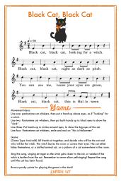 Black Cat, Black Cat Song Card