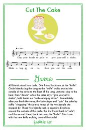 Cut The Cake Song Card