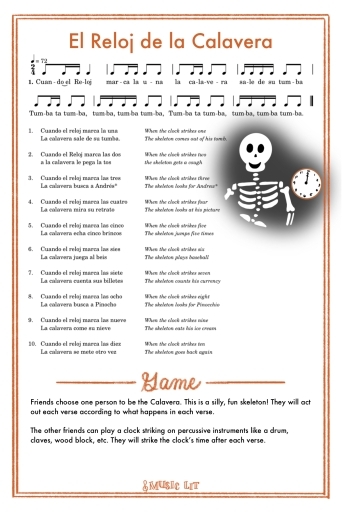 El Reloj de la Calavera Song Card