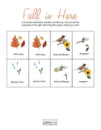 Fall is Here Comprehension Puzzle