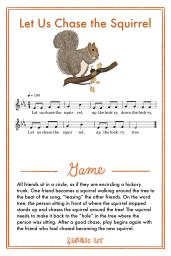 Let Us Chase the Squirrel Song Card