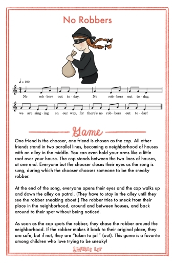 No Robbers Song Card