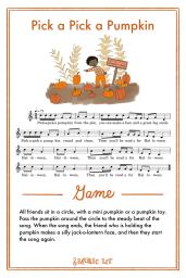 Pick a Pick a Pumpkin Song Card