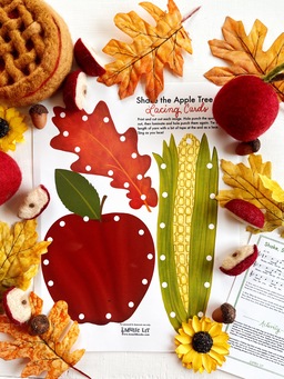 Shake Shake The Apple Tree Lacing Cards