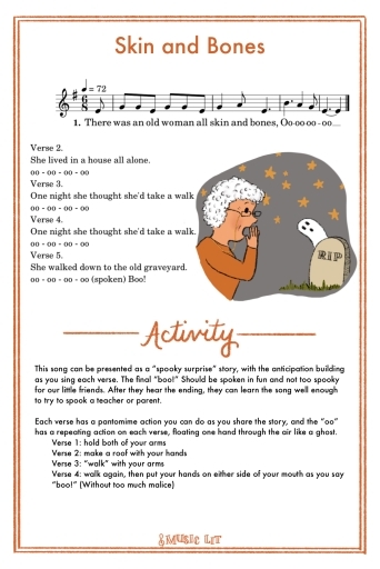 Skin And Bones Song Card