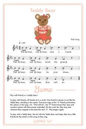 Teddy Bear Song Card