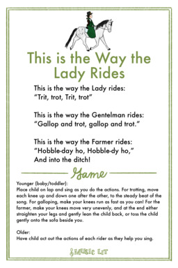 This is the Way the Lady Rides Song Card