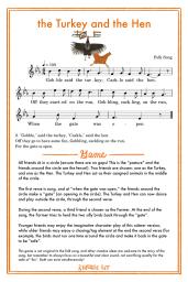 Turkey and Hen Song Card